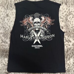 Harley-Davidson Black Graphic Tank Top